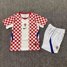 2026 Croatia Home Fans Kids Soccer jersey