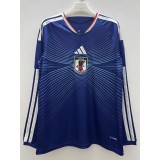 2026 Japan Home Blue Fans Long Sleeve Soccer jersey