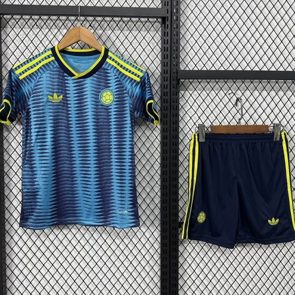 2026 Colombia Away Fans Kids Soccer jersey