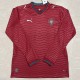 2026 Portugal Home Crimson Fans Long Sleeve Soccer jersey