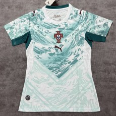 2026 Portugal Away Aqua Fans Women Soccer jersey