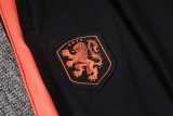 2026 Netherlands Black Half Pull Tracksuit