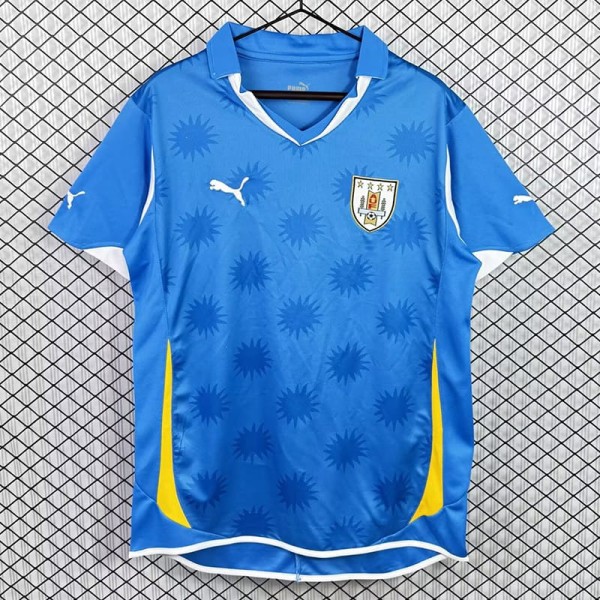 2010 Uruguay Home Retro Soccer jersey