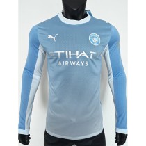 [PLAYER] 2026/27 Man City Home Player Long Sleeve Soccer jersey