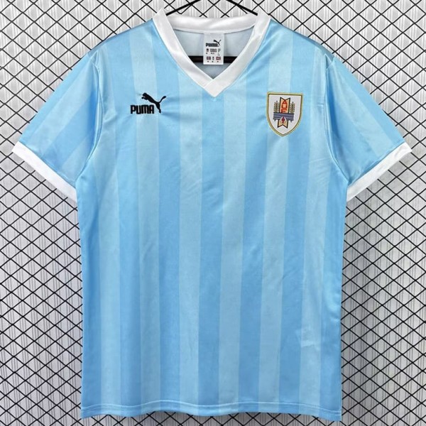1990 Uruguay Home Retro Soccer jersey