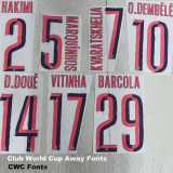 2025/26 PSG Away With 2 Stars Fans Soccer jersey