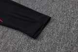2026 Brazil Black Kids Half Pull Tracksuit