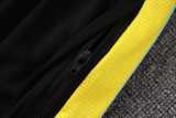 2026 Brazil Black Kids Half Pull Tracksuit