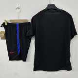 2026 USA Black Training Shorts Suit