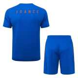 2026 France Blue Training Shorts Suit