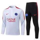 2026/27 PSG White Half Pull Tracksuit