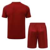 2026 Spain Brown Red Training Shorts Suit
