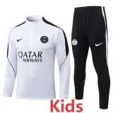 2026/27 PSG White Kids Half Pull Tracksuit