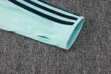 2026 Germany Light Green Kids Half Pull Tracksuit