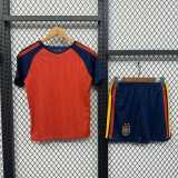 2026 Spain Home With 2 Stars Fans Kids Soccer jersey