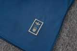 2026 Italy Dark Blue Training Shorts Suit