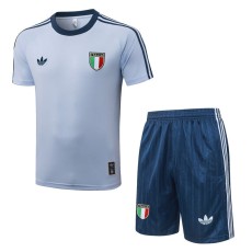 2026 Italy Light blue Training Shorts Suit