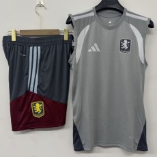 2026/27 Aston Villa Gray Training Shorts Suit