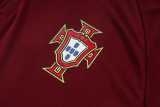 2026 Portugal Maroon Half Pull Tracksuit
