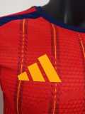 [PLAYER] 2026 Spain Home With 2 Stars Player Long Sleeve Soccer jersey