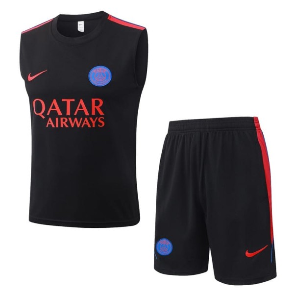 2026/27 PSG Black Training Shorts Suit