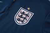 2026 England Royal blue Half Pull Tracksuit