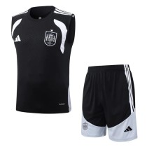 2026 Spain Black Training Shorts Suit