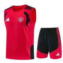 2026/27 Man Utd Red Training Shorts Suit