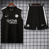 2026/27 PSG Black Training Shorts Suit