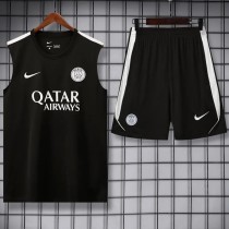 2026/27 PSG Black Training Shorts Suit