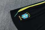 2026 Brazil Black Training Shorts Suit