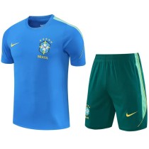 2026 Brazil Light blue Training Shorts Suit