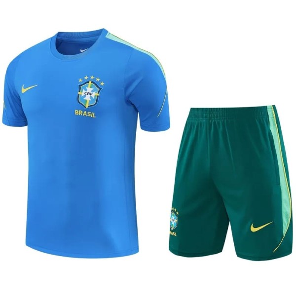 2026 Brazil Light blue Training Shorts Suit