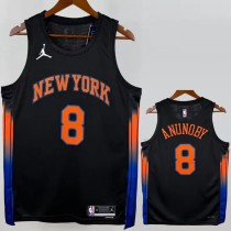 2025/26 KNICKS ANUNOBY #8 Top Quality Hot Pressing NBA Jerseys