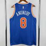 2022/23 KNICKS ANUNOBY #8 Top Quality Hot Pressing NBA Jerseys