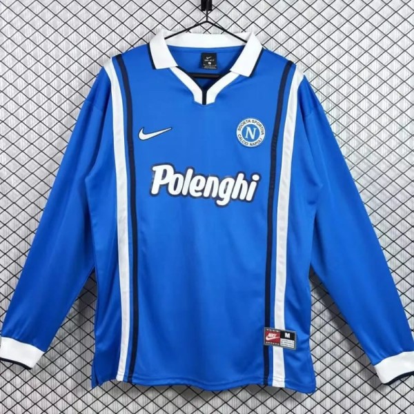 1997/98 Napoli Home Retro Long Sleeve Soccer jersey