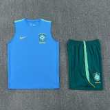 2026 Brazil Light blue Training Shorts Suit