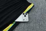 2026 Brazil Black Training Shorts Suit