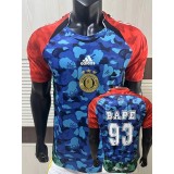 2026/27 A Bathing Ape Blue Player Training Shirts