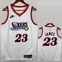 2025/26 76ERS JAMES #23 Top Quality Hot Pressing White NBA Jerseys