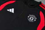 2026/27 Man Utd Black Half Pull Tracksuit