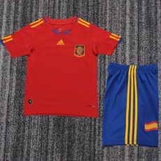 2010 Spain Home Retro Kids Soccer jersey