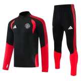 2026/27 Man Utd Black Half Pull Tracksuit