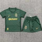 2026/27 Sporting Lisbon 120th Anniversary Edition Green Fans Kids Soccer jersey
