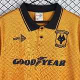 1990/91 Wolves Home Retro Soccer jersey