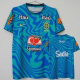 2026 Brazil Blue Green Training Shirts