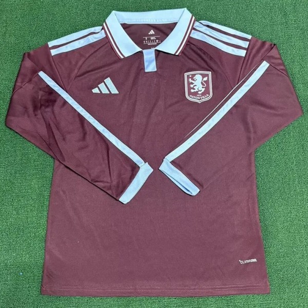 2026/27 Aston Villa Home Fans Long Sleeve Soccer jersey
