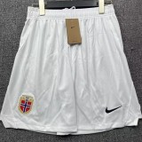 2026 Norway Home White Fans Soccer Shorts
