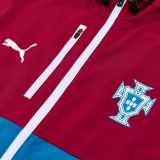 2026 Portugal Red Windbreaker Suit Tracksuit