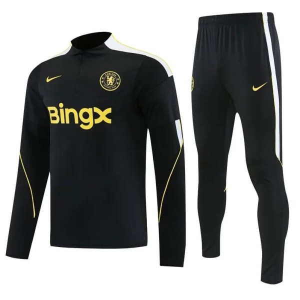2026/27 CHE Black Half Pull Tracksuit